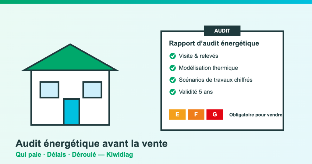 Audit énergétique obligatoire avant la vente d’un bien classé E F G : rapport et étapes