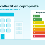 Immeuble en copropriété et étiquette DPE A à G — DPE collectif obligatoire en 2026