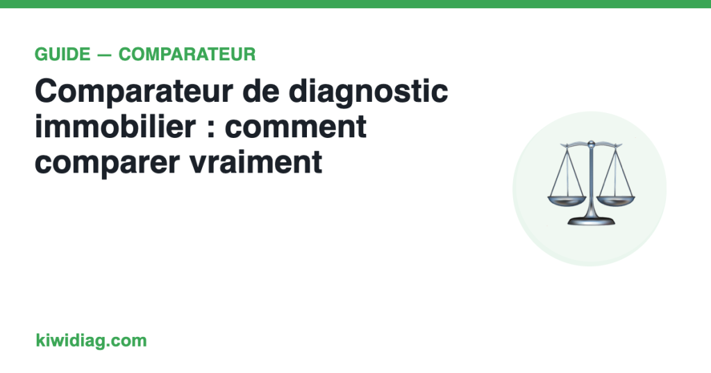 Comparateur de diagnostic immobilier : comment comparer vraiment